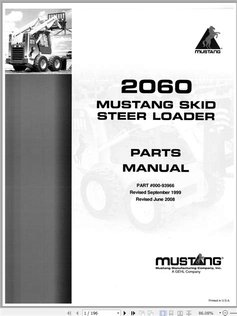 2060 mustang skid steer parts manual|mustang skid steer dealer locator.